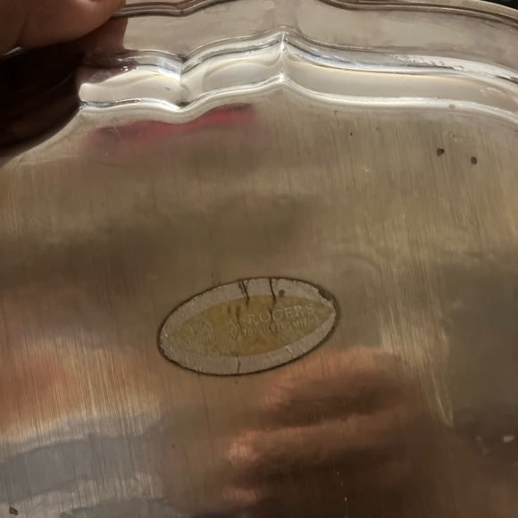 Vintage Silver Serving Plate